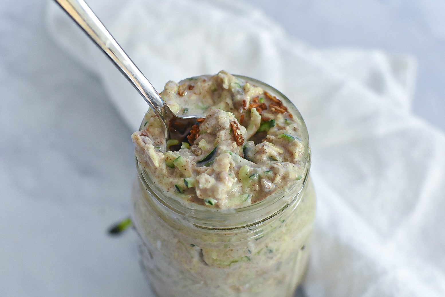 Protein Zucchini Overnight Oatmeal