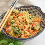 Ginger-scallion quinoa salad