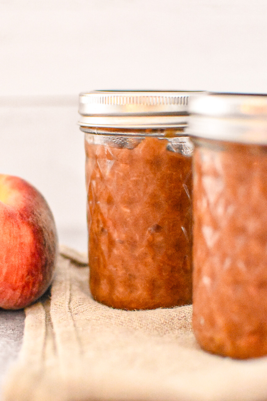 Low sugar peach butter