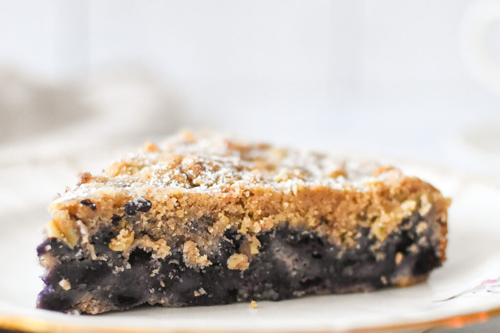 healthy wild blueberry buckle