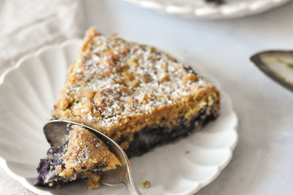 healthy wild blueberry buckle