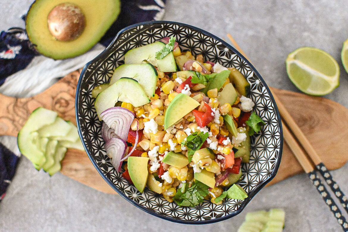 Roasted Corn tiger Salad