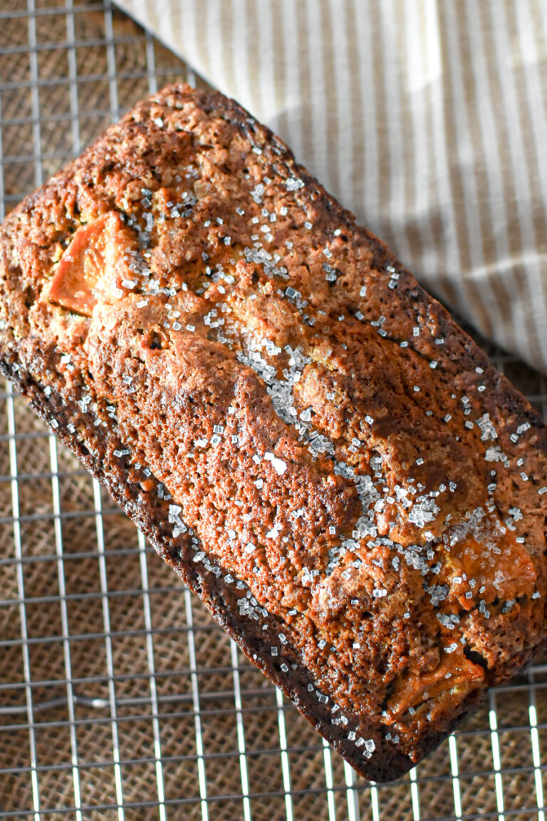 spiced persimmon and coconut bread