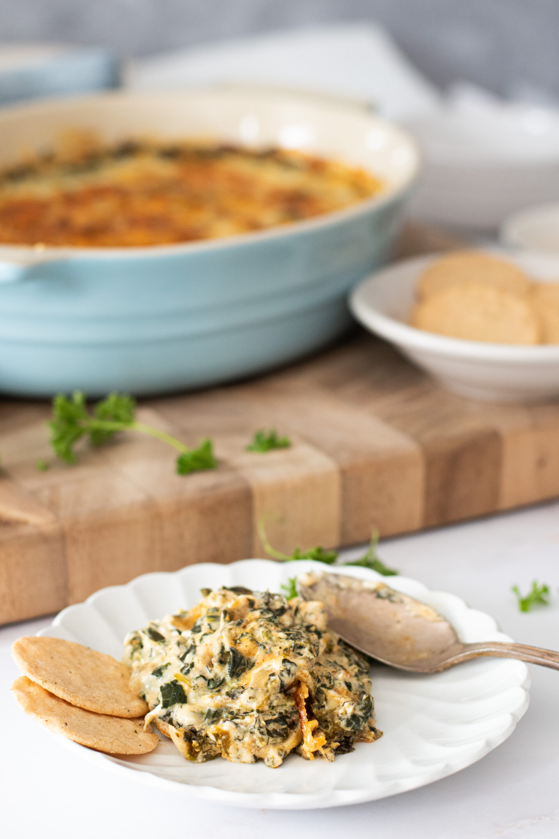 The BEST Hot Spinach Dip Recipe Cheesy Spinach Dip 18 1920x2880 